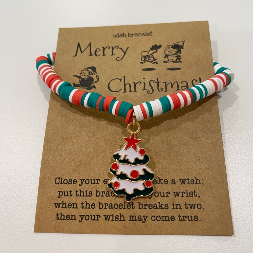 Christmas Tree Charm Bracelet